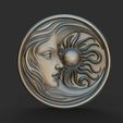 3110-B.288.jpg Sun and Moon Face STL File for 3D Printing CNC Carving