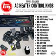 20240125_223931_0001.png TOYOTA TEQ Heater AC Temperature Control Knob LOGO JAPAN