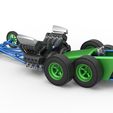 11.jpg Dragster old school à 6 roues à moteur avant Diecast Échelle 1:25