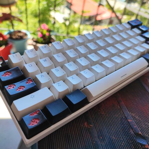 ⌨️ Akatsuki - Naruto themed Artisan keycaps set・ STL File for ・Cults