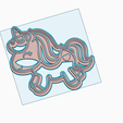 UNICORN2.png Simple Unicorn Cookie Cutter