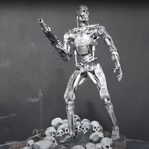 Снимок-12.jpg Terminator T-800 Endoskeleton Rekvizit T2 V2 High Detal