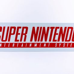 IMG_20230606_121150.jpg Fichier STL Présentoir Super NES SNES et enseigne aimantée.・Modèle pour impression 3D à télécharger
