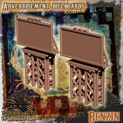 billboards.jpg 3D file Advertisement billboards・3D printer design to download
