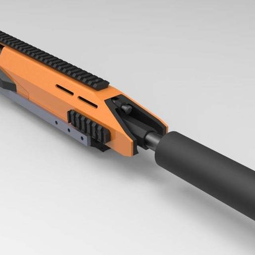 Nerf retaliator/recon pump kit - 3D model önizlemesi
