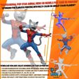 1.jpg Spider Cat Rockstar Web-Slinging Superstar 3D Print Model