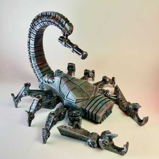 IMG_2523.jpeg Mechanical Scorpion - Print in Place Desk Organizer | Pen Holder