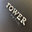IMG_7357.jpg HIGH TOWER font uppercase 3D letters STL file