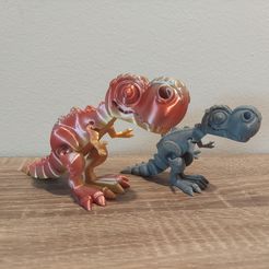 Niedlicher Flexi Print-in-Place T-Rex Dinosaurier