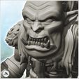 7.jpg Orc warrior in armor with swords (1) - Ork Green Horde Fantasy Beast Chaos Demon Ogre