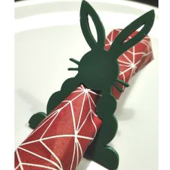 Bez nazwy.jpg Archivo STL Anillo de servilleta conejito - ornamento de pascua・Diseño de impresora 3D para descargar