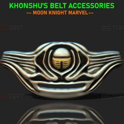 01.jpg STL file The KhonShu Belt - Moon Knight Marvel Comics Cosplay・3D printable design to download