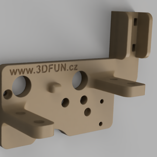 Biqu H2 Ender 3 V2 mounting plate - 3D FUN REMIX 3D model