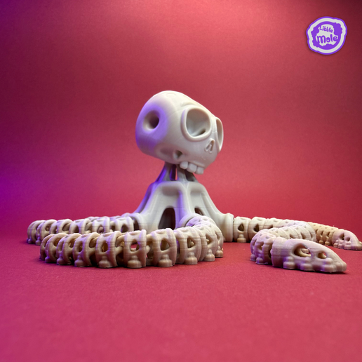 Octopus-skeleton10.png Polvo esquelético - Criatura esqueleto engraçada impressa em 3D
