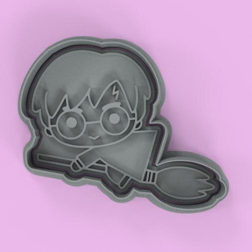 Harry Potter cutter + stamp / Harry Potter cutter + stamp 3D model