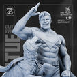 01.png SUPERMAN & KRYPTO FULL STATUE + BUST 3D PRINT
