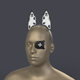 5.png Cyberpunk Techwear Cat Ears and Eye Armor Patch