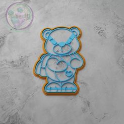 untрирiеккtlрррed.jpg STL file bear cookie cutter・3D printer model to download, Things3D