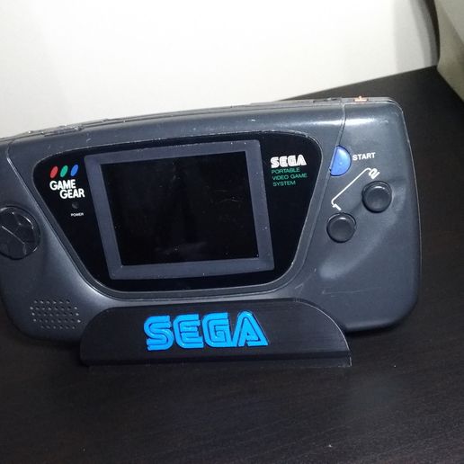 ⚙️ Sega Game Gear Stand - Easy to paint・ STL File for ・Cults