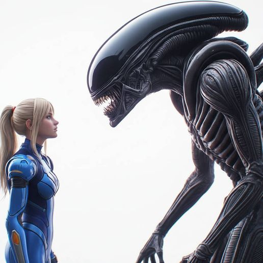 samus aran vs xenomorph by_crishark_dlccrzf-pre.glb
