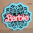 barbie-pelicula-logo-muñeca-cartel-impresion3d.jpg Barbie, doll, toy, movie, 3d-printing, poster, sign, signboard, logo, gift, communion