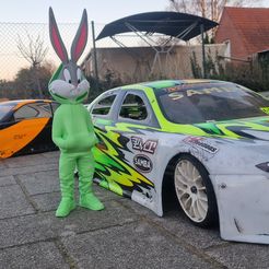Bugs bunny urban vibes Fan art (multiparts/3mf)