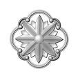 Round-square-segments-frame-Scroll-Faceted-carved-flower-rosette-ornament-arc-Applique-Wood-carving.jpg Modelo de impressão 3D de moldura de voluta quadrada arredondada esculpida e roseta facetada em relevo