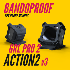 Custom_Bandoproof_Mounts_Zeichenfläche-1-05.png Fichier STL BANDOPROOF V V3 // ACTION2 // SUPPORT GRL PRO 2 (&DC)・Modèle pour impression 3D à télécharger
