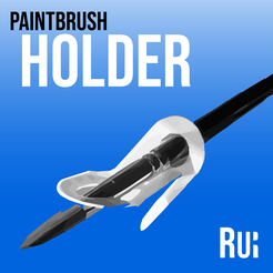 Free STL file Paintbrush Stand, up to 52 brushes 🖌️・3D printing idea to  download・Cults