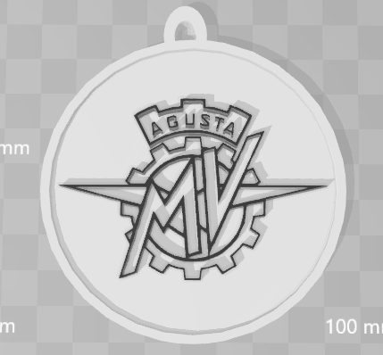 Agusta MV Keychain