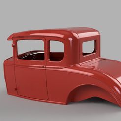 std 1931 coupe body.PNG STL file 1931 Ford A model coupe custom・3D print design to download, macone1