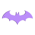 batman_porte_clé_bord.stl Logo batman key holder