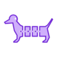 sausage_dog_body.stl Articulated Sausage Dog - Multiple Sizes Available