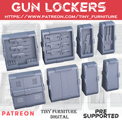 GunLockers.png Файл STL Шкафчики для оружия・3D-печатная модель для загрузки