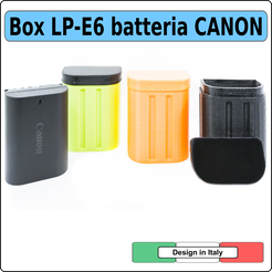 LP-E6 prima pagina copia.png Fichier STL Batterie LP-E6 Boîtier du boîtier Canon Protection du boîtier・Design à télécharger et à imprimer en 3D