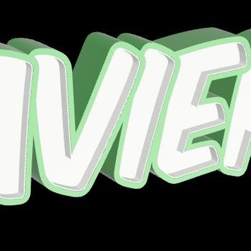 Name led XAVIER31 3D model