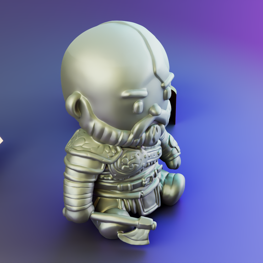 render_48.png Mini kratos Statue