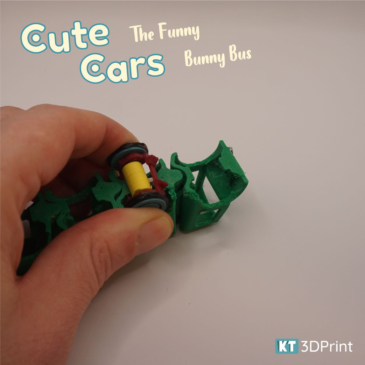 CuteCarsBunny_6.jpg Télécharger fichier STL Voitures mignonnes - Funny Bunny Bus • Modèle à imprimer en 3D, KT3Dprint