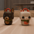 cat1.png POP FUNKO DOG AND CAT DOLL FOR CHRISTMAS PINE TREE