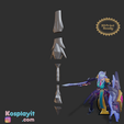 untitled_BL-19.png Battle Academia Leona Sword 3D Model Digital File - League of Legends Cosplay - Leona Cosplay - 3D Printing- 3D Print - LOL Cosplay