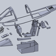 exploded view.PNG Freewing A-10 Scale Cockpit Set