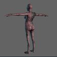 4.jpg Animated Zombie woman-Rigged 3d game character Low-poly 3D model