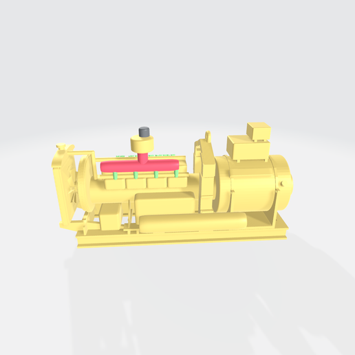 HO Diesel Generator Set - 3D model önizlemesi