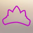 Tiara1_rev1b.jpg Cool Girl Princess Pack: 6 Cute Cookie Cutters! Queen's Crown, Princess Tiara, Sunglasses, Lady's Purse, High Heel Shoe, Champagne Glass
