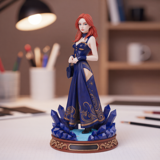 Sorceress fairy stl 3d model printable