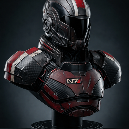 Commander Shephard Bust