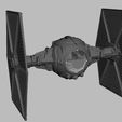 ScreenShot158.jpg Star Wars .stl Tie Fighter and Spare Parts .3D action figure .OBJ Kenner style.