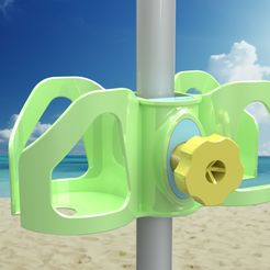 PLAYA-1.effectsResult.jpg Fichier STL Porte-canettes de plage・Design pour imprimante 3D à télécharger, Imprime3D