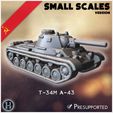 0_PREM_HMM1V73.jpg T-34M A-43 (small scales version) - Soviet army WW2 Second World East front Ostfront RPG Mini Hobby