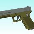 Glock iso.PNG 3D file Glock 17 replique/replica spring・3D printing idea to download
